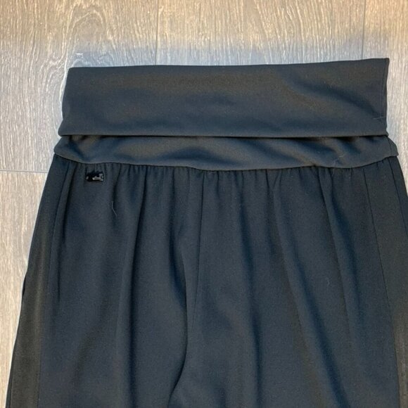 Aritzia Wilfred Tuxedo Pant High fold over Waist Straight Leg Trouser Black XS - Picture 10 of 12